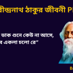Rabindranath Tagore Biography in Bengali