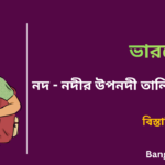 Indian Rivers List PDF in Bengali